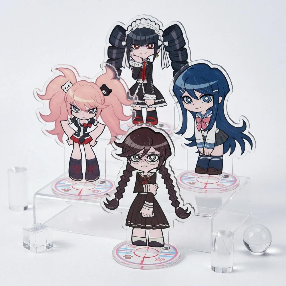 10 см Q-версия Danganronpa Акриловая подставка брелок Нагито Чиаки Кокичи Кёко Аниме Настольный декор Коллекция на день рождения Подарок