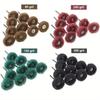 20pcs Mini Drill Abrasive Brush Nylon Buffing Polishing Wheel with 2.35mm Shank Grinding Sanding Head for Dremel Rotary Tool
