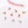 20pcs Color-Preserving 18K Gold Bud Bag Buckle Diy Bracelet Necklace Button Head Beaded Accessories Loose Bead End Bag Cable Connecting Buckle
