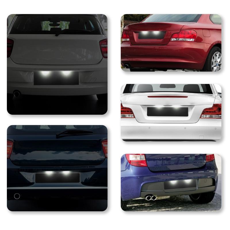 2 шт. Фонарь номерного знака Для BMW 1 3 5 Серии X E82 E88 E90 E91 E92 E93 E39 E60 E61 X5 E70 X6 E71 Светодиодный Фонарь номерного знака