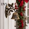 Holiday Theme Home Decor Vintage Christmas Doorbell, Welcome Wall Hanging, Deer/Snowman/Santa Claus/Penguin/Witch Decor, Decorative Metal Door