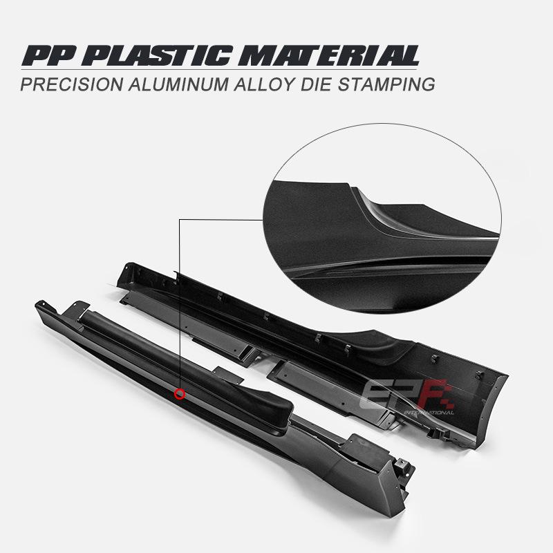 PP Plastic Side Skirt Lip for Nissan 370Z Nismo Style Body Kit