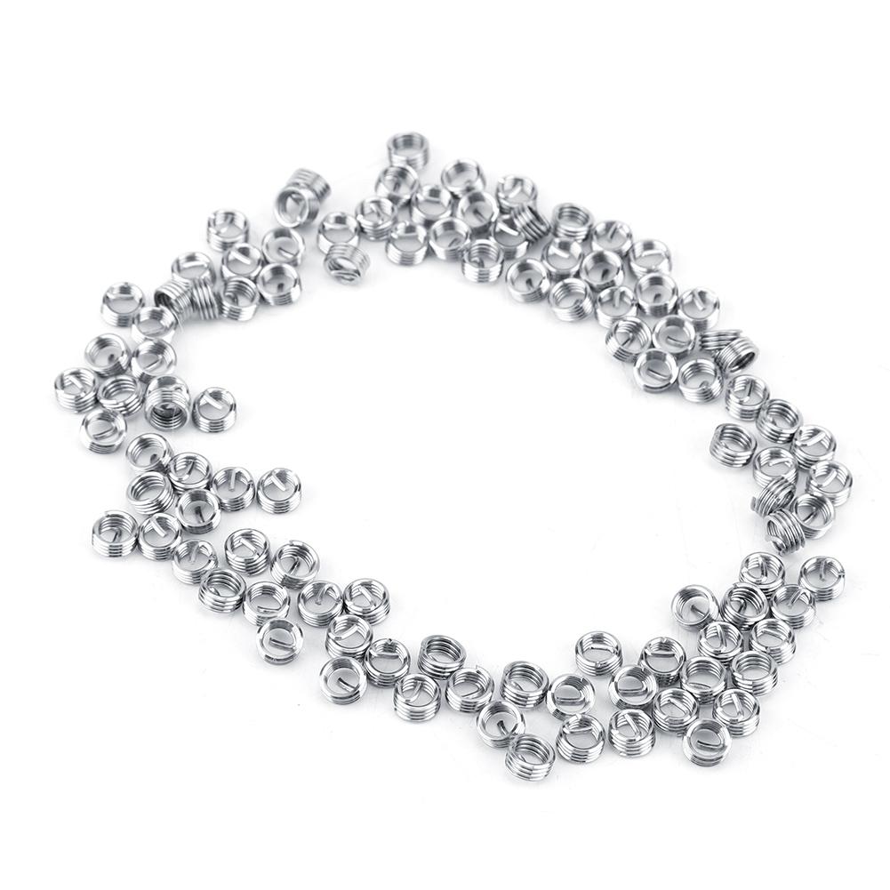 100шт M4 Нержавеющая сталь SS304 Витые вставки со спиральной резьбой