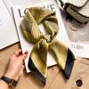 Korean cashew flower silk scarf triangle scarf women's stacking wear accessories jeans belt travel matching shirt scarf headscarf