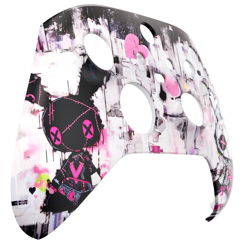 custom faceplate shell for Xbox Series featuring a cute design and soft touch front housing for Xbox Series and Xbox Core consoles not Punk