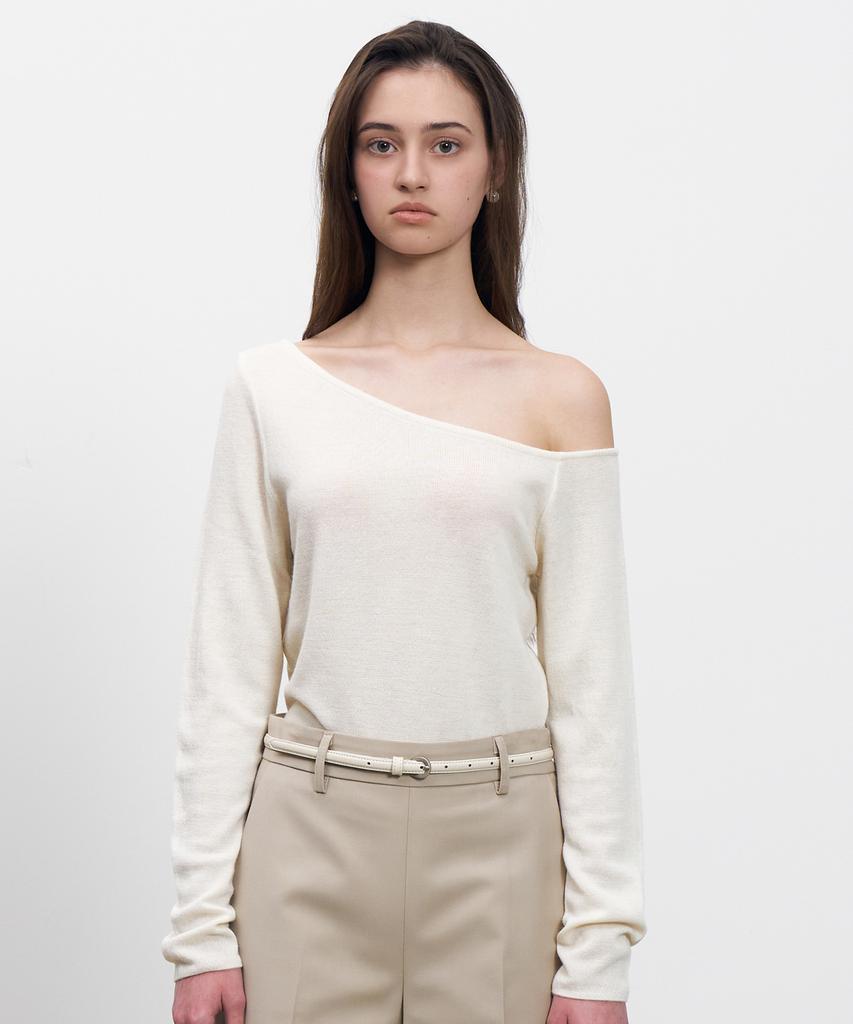 RENEJ One Off Shoulder Knit