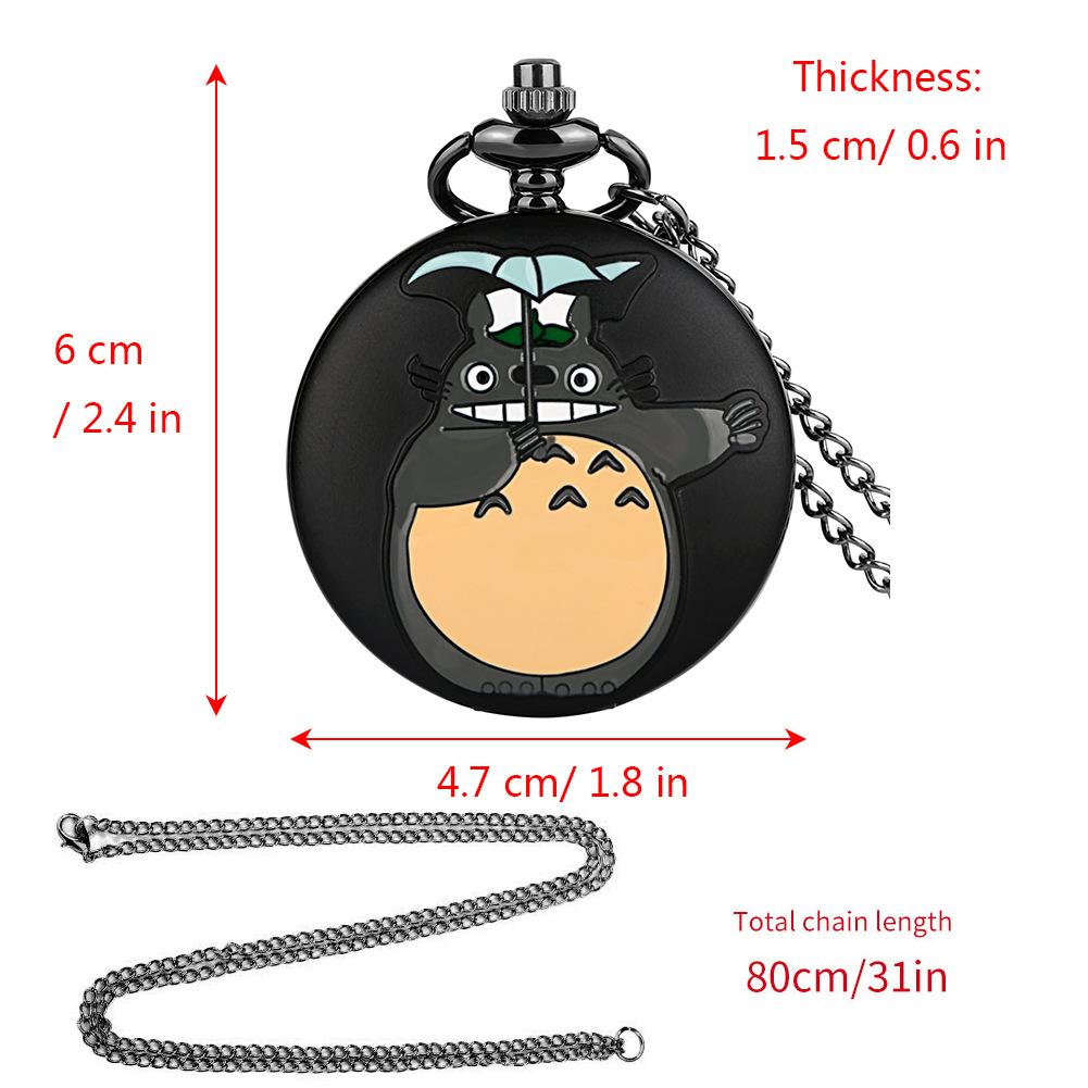 Креативные милые карманные часы с подвеской в виде зонтика и кота для мужчин и женщин