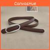 Fashionable Leather Waist Belt For Dresses And Skirts With Classic Buckle Closure