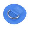 X AUTOHAUX D-Ring Patches PVC Stainless Steel Round D-Ring Pads for Surfboard Inflatable Boat Kayak Canoe Deck 6cm Blue