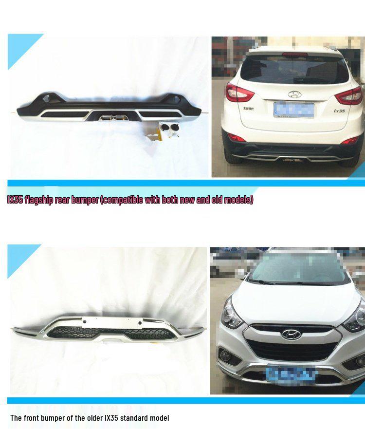 Защитные накладки на бампер Hyundai ix35 (2010-2017): Специфические модификации передней и задней части