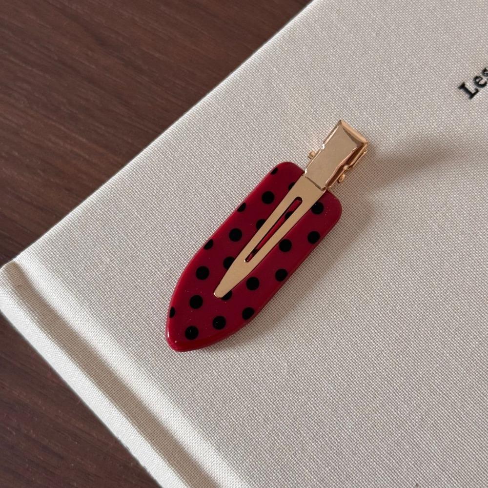 Acetic Acid Acetate Seamless Hairpin Wave Point Cute Barrette Fashionable Side Clip Work