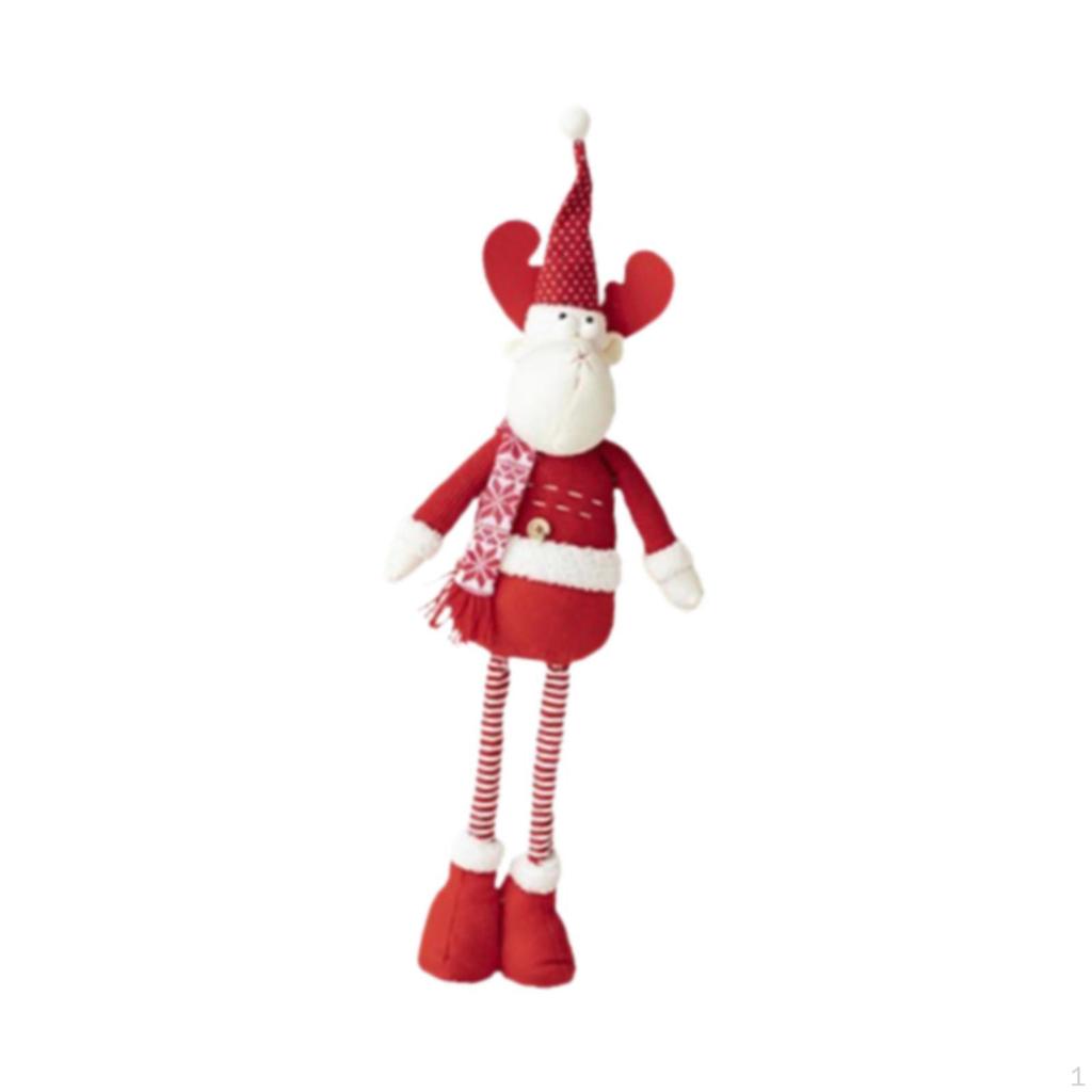 Рождественское украшение кукольный орнамент выдвижные ноги милый рождественский декор скульптура для офиса