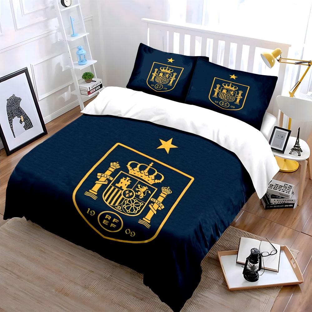 Golden crest, crown, star. Bedding sets Duvet cover sets Duvet covers Pillowcases(1* Duvet Cover 2* Pillowcases without duvet insert)