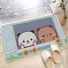 1Pc Bubu And Dudu Cute Cartoon Bathroom Mat Anti-slip Absorb Water Long Strip Cushion Bedroon Mat Welcome Doormat