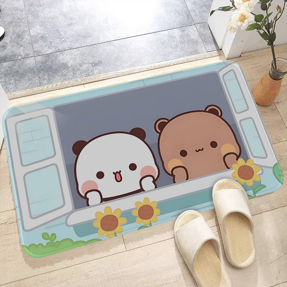 1Pc Bubu And Dudu Cute Cartoon Bathroom Mat Anti-slip Absorb Water Long Strip Cushion Bedroon Mat Welcome Doormat