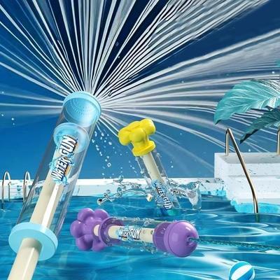 Фейерверк Спрей Вода Оттягивающийся Водяной Пистолет Игры с Брызгами на Открытом Воздухе для Бассейна, Газона, Детские Летние Интерактивные Игрушки для Распыления Воды