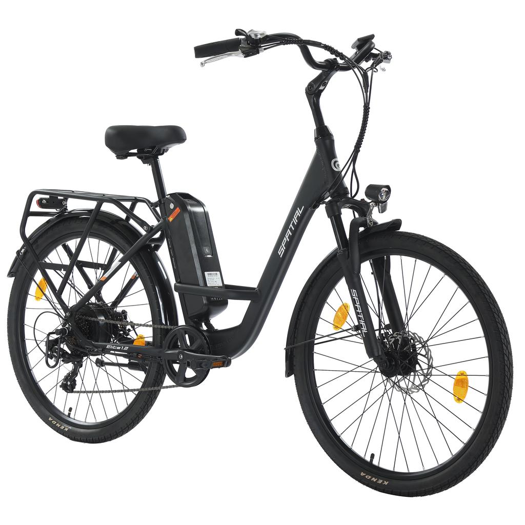 Spatial Элитный женский электровелосипед с сиденьем для буксировки, двигатель 250 Вт, аккумулятор 36 В 13 Ач, 26-дюймовые дорожные шины, электровелосипед для езды по пересеченной местности, электровелосипед для езды на открытом воздухе