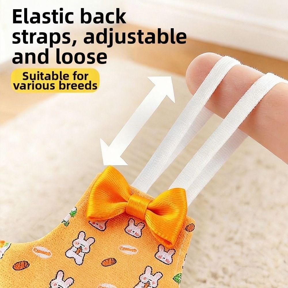 Durable Small Animals Print Parrot Diaper Washable with Bowtie Cockatiel Pigeons Dirt-proof Pet Birds Flight Suit