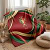 Portugal Football Printed Flannel Blanket Skin Friendly Warm Decorative Throw for Indoor Couch Bed Daily Use
