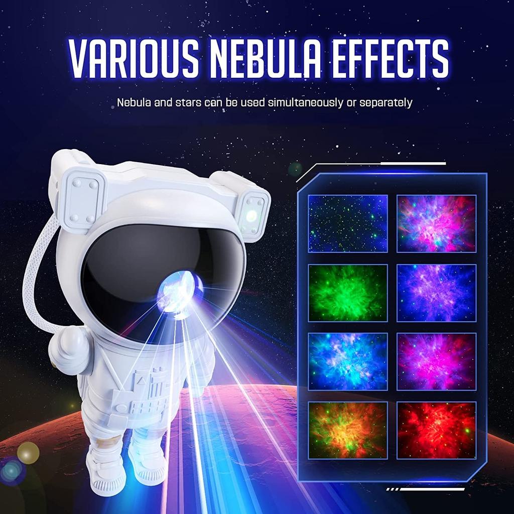 Ночной проектор - крутые вещи из трендовых вещей в TikTok, Galaxy Star Astronaut Space Ceiling Projector Led Lights for Bedroom Accessories