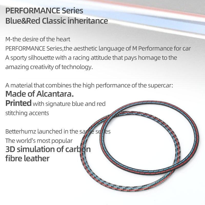 Betterhumz for BMW X3 G01 X4 G02 Made of Alcantara Car Interior Door Horn Ring Speaker Panel Trim Audio Sticker Auto Accessories