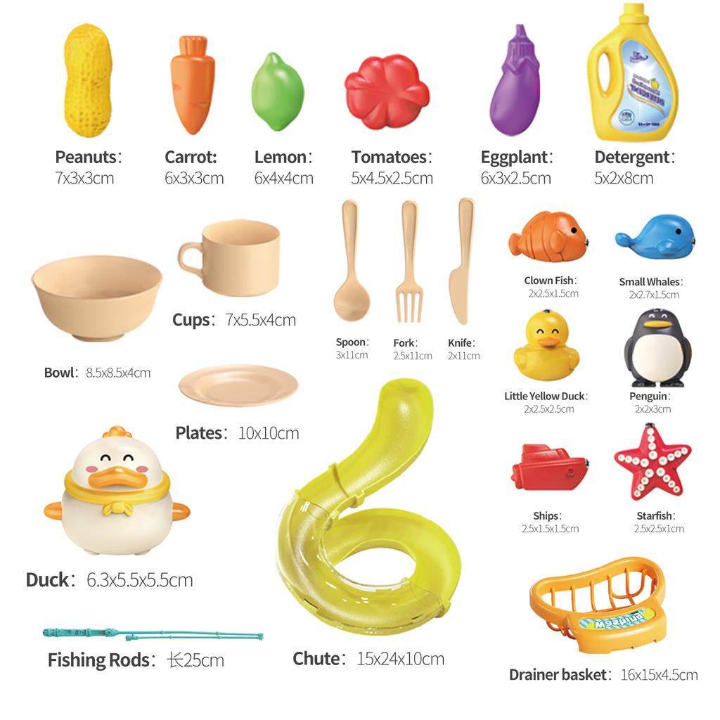 Многофункциональная игрушечная раковина для малышей, кухонные игрушки 2-в-1, электрическая посудомоечная машина с проточной водой, имитация