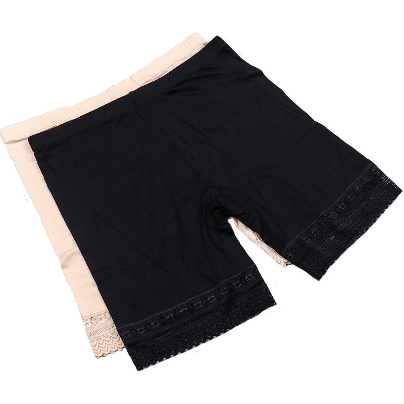 Четыре размера женские большие размеры модал анти-воздействие летние защитные брюки 3/4 с высокой талией