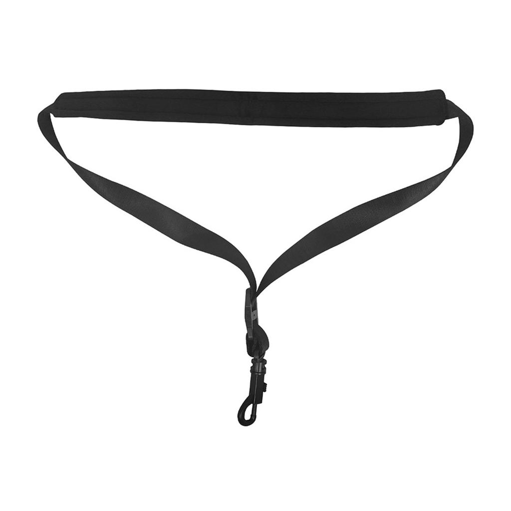 Ремень для саксофона с толстой мягкой подкладкой, регулируемая пряжка, черный крючок для баритон-альт-тенор-сопрано-саксофона