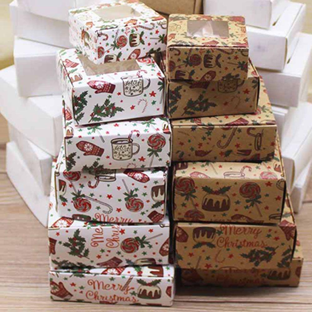 wedding supplies paper Multi-size kraft window package box gift box Christmas gifts box