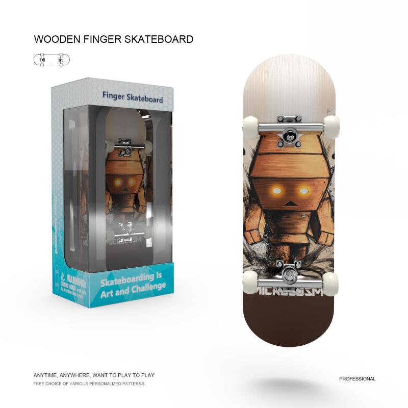 Игрушки Finger Skateboard Деревянный Finger Scooter Профессиональный Fingerboard Настольная игрушка Для взрослых Подростков/Детей