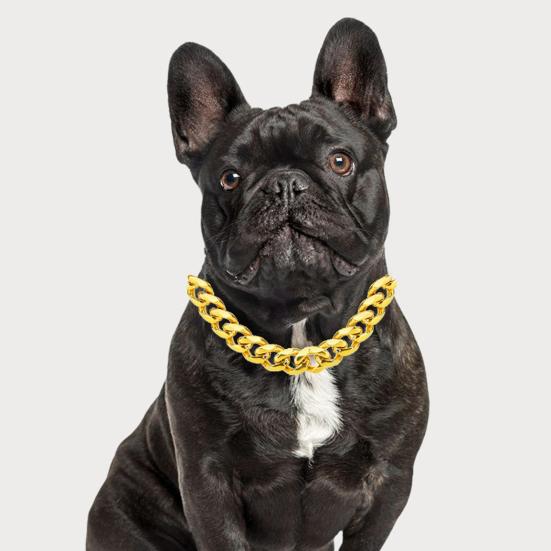 Солнцезащитные очки для питомцев, ожерелье для собаки, регулируемая золотая цепочка, солнцезащитные очки с защитой от УФ-лучей, аксессуары для наряжания для маленьких и средних собак, кошек, реквизит для фото