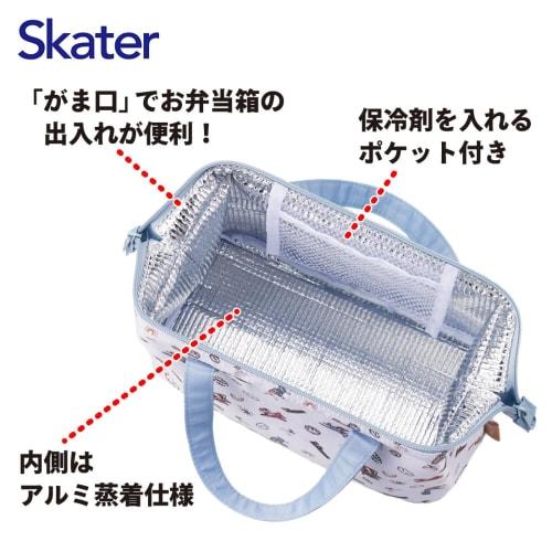 Skater Lunch Bag, Insulated, Clasp Closure, Women's, Sanrio "I'm Doraemon" Sky Walk, KGA1-A