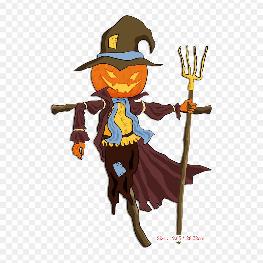 Halloween Sad Pumpkin Pumpkin Jack O' Lantern Iron On Heat Transfer Printing Vinyl Patches Sticker for Clothes DIY Appliques Washable Patches