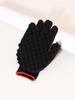 3-piece/set African Black Hairstyle Set Stainless Steel Needle Comb Hot Mesh Comb Black Sponge Gloves Special for Real Hair Wigs