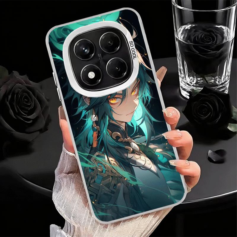 Мягкий чехол для телефона Genshin Impact Сяо для Xiaomi Redmi Note 13 14 15 Pro Plus 12S 12 11S 11 11T 10S 10 Ударопрочный чехол Задняя крышка