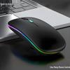 Silent Dual-Mode Bluetooth Luminous Mouse: Ultra-Thin, Rechargeable, Ideal for Office and Tablet Use