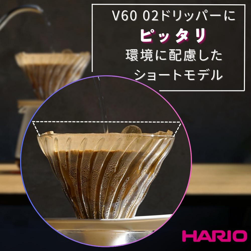 Фильтр для кофе HARIO V60 для 1–4 человек 160 40 шт. x 4 шт. Оригинальный товар Amazon, изготовленный из сертифицированной FSC бумаги 02 чашки Misarashi, шт., набор, набор, Япония,