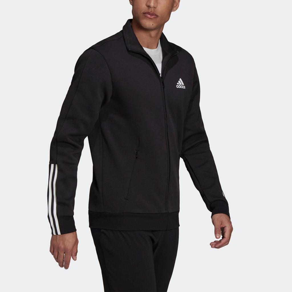 adidas Спортивная повседневная куртка с воротником-стойкой Мужская куртка черная GV5338