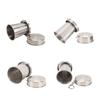 Stainless Steel Collapsible Cup Outdoor Travel Camping Portable Folding Cup with Keychain for Picnic