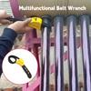6 inch Multifunctional Belt Wrench Oil Filter Puller Strap Spanner Chain Wrench Strap Opener Adjustable Disassembly Tool