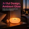 Compact Dorm Room Light Donut Table Lamp Rechargeable Wall Lamp with 16-Color RGB Remote & Touch Control Versatile Indoor Stepless Dimmable