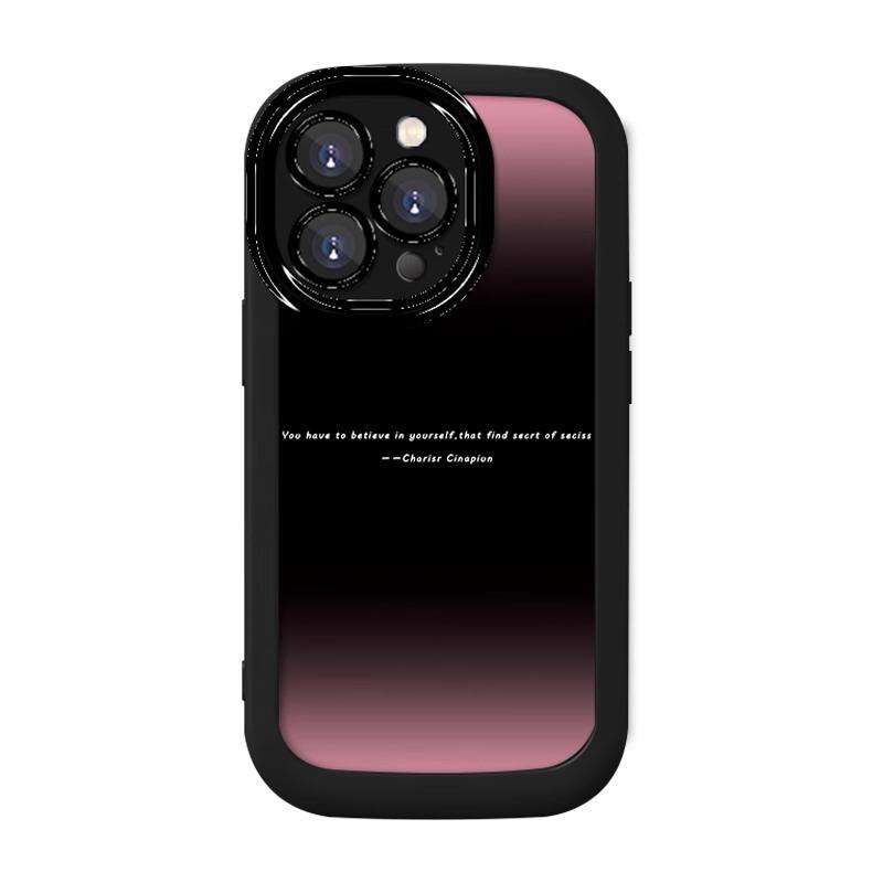 Подходит для чехла для мобильного телефона Apple 16promax Силиконовый пуховый чехол 15pm Высококлассный градиентный расписной iPhone14