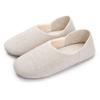UNiELEMENT Indoor Slippers with Sizes Cm and Cm Women's 2-Way Heels, Quiet, Lightweight, Washable, Portable, Beige, 23.0 24.5