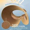 Open Top Women's Sun Hat Bohemian Style Straw Hat New Sun Visor Hat  Outdoor & Travel
