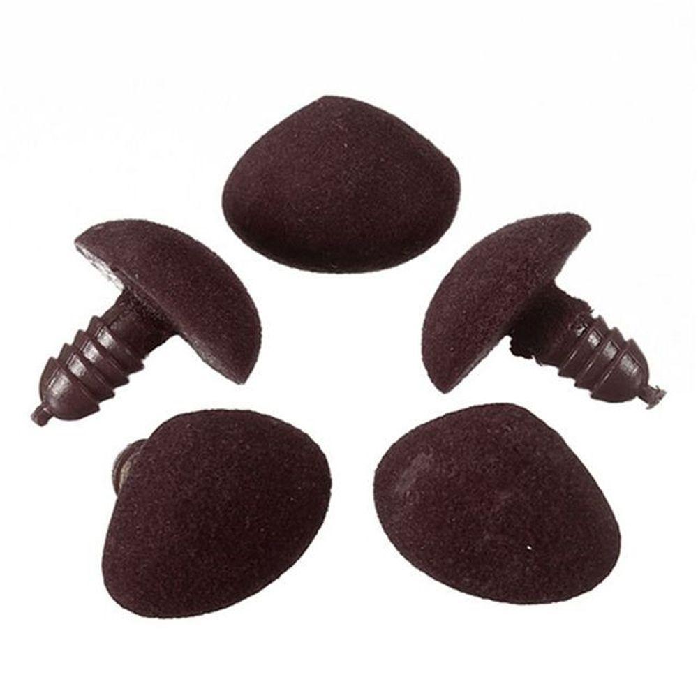 Красный Черный Коричневый Бархатные Пуговицы для Носа Сделай Сам Игрушка Медведь Треугольные Носы Кукольные Носы Нос Медведя Флокированный Нос