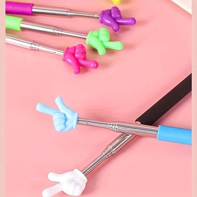 1 Reusable Pointer Finger Reading Stick for Reading, Extendable Finger Guide Tool, Teacher's Conducting Wand Reading