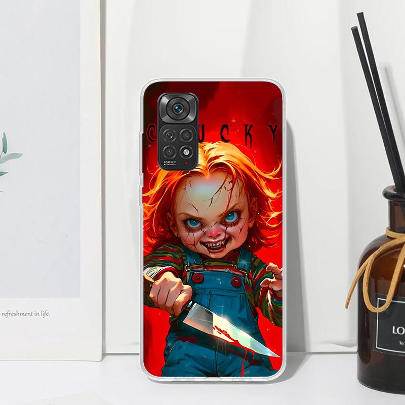 Chucky Doll Horror Movie Phone Case For Xiaomi Redmi Note 15 13 14S 14 Pro Plus 12S 11S 10S 12 11E 10 11T Art Fundas Back Cover