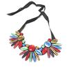 [M9357] - 'Sissi' Black Multicolor Designer Necklace