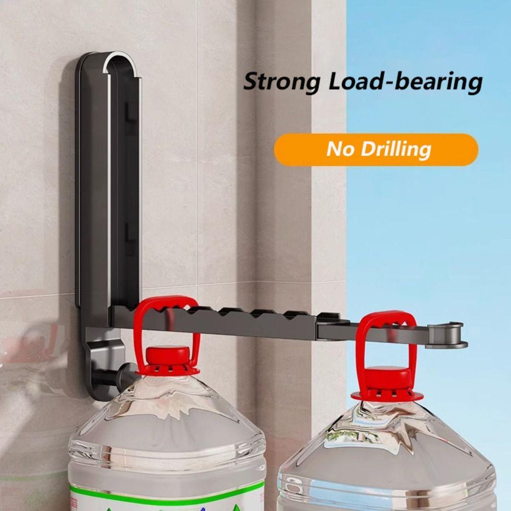 Wall Mounted Clothes Drying Rack No Drilling Hanging Clothes Rack Folding Clothes Hanger  Home Use