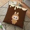 Наволочка Labubu The Monsters Pillowslip Cushion Plush 45x45CM Для мальчиков и девочек Мультфильм Аниме Kawaii Украшения Дети День рождения Милые подарки